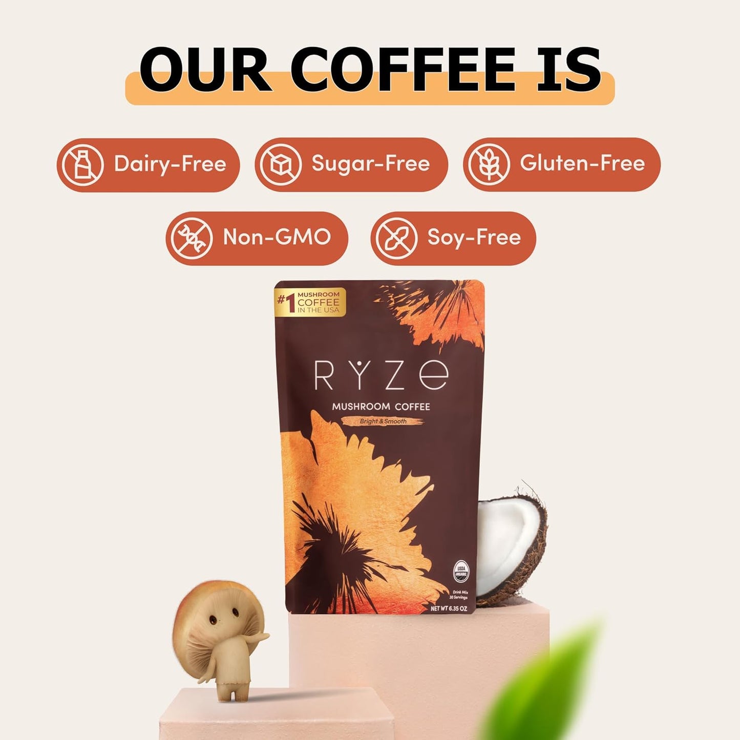 RYZE Organic Mushroom Coffee